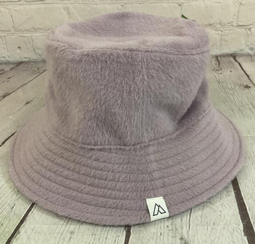 Alpine Design 104141 Women's Pleated Brushed Bucket Hat Light Purple OSFM