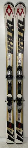 Unisex 163cm Volkl RTM 7.4 Skis With Marker Fastrak 2 Bindings (Used)(SY2259)