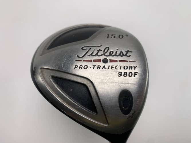 Titleist 980 F 3 Fairway Wood 15* Grafalloy ProLite 35s Stiff Graphite Mens RH