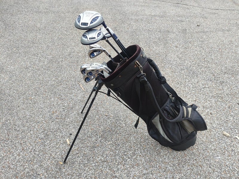 Wilson 1200G 13 Piece Regular Flex Complete Golf Set Stand Bag