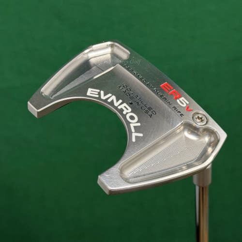 Guerin Rife EVNROLL Model ER5v Midlock Hatchback 34" Long-Slant Putter w/HC