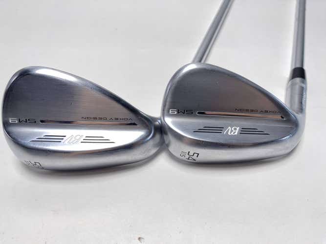 Titleist Vokey SM9 Tour Chrome Wedge Set 54* 10 | 58* 10 NS Pro Modus 3 Mens LH