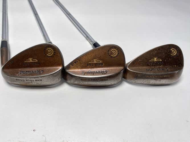 Cleveland 588 Raw Tour Grind 2012 Wedge Set 52* 8 | 54* 8 | 58* 6 TT DG Mens RH