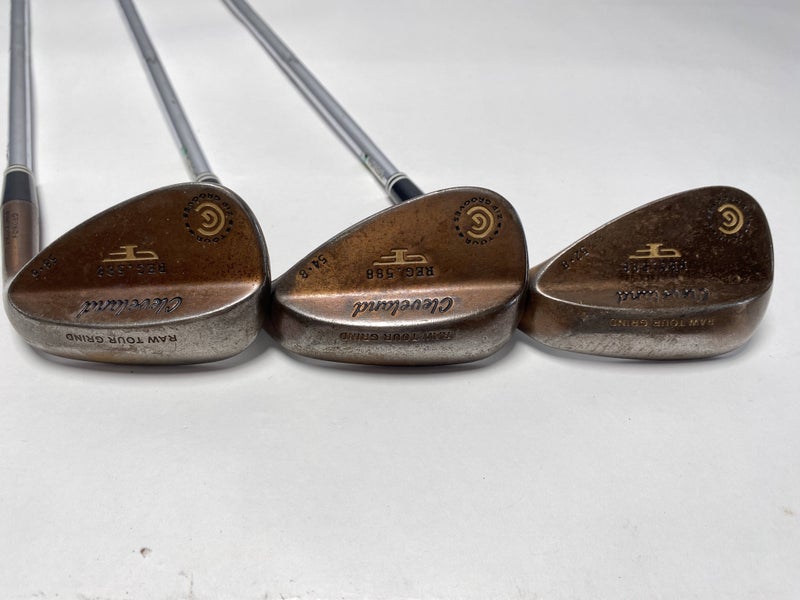 Cleveland 588 Raw Tour Grind 2012 Wedge Set 52* 8 | 54* 8 | 58* 6 TT DG Mens RH