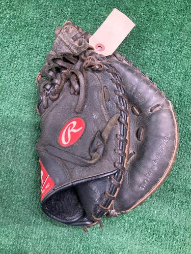 Black Rawlings Premium Series RH Catcher's Baseball Glove 32.5" (Used)