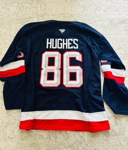 Team USA 4-Nations 2025 Hughes Jersey (New) Large 52