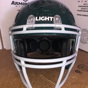 USED LIGHT LS2 CY YOUTH FOOTBALL HELMET - LARGE - DARK GREEN