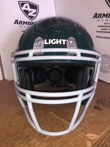 USED LIGHT LS2 CY YOUTH FOOTBALL HELMET - LARGE - DARK GREEN