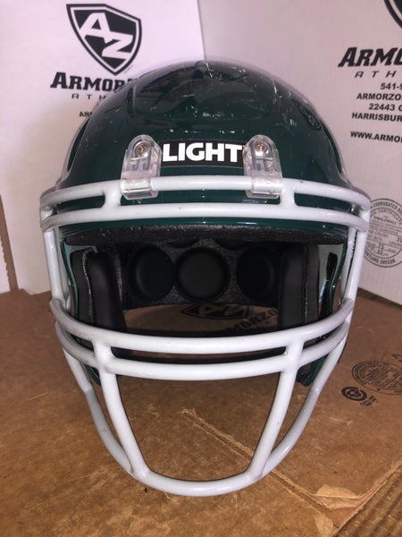 USED LIGHT LS2 CY YOUTH FOOTBALL HELMET - LARGE - DARK GREEN