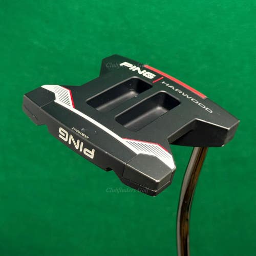 Ping 2021 HARWOOD Black Dot 35" Double-Bend Mallet Putter w/Super Stroke & HC