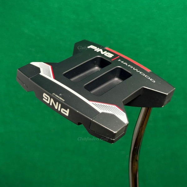 Ping 2021 HARWOOD Black Dot 35" Double-Bend Mallet Putter w/Super Stroke & HC