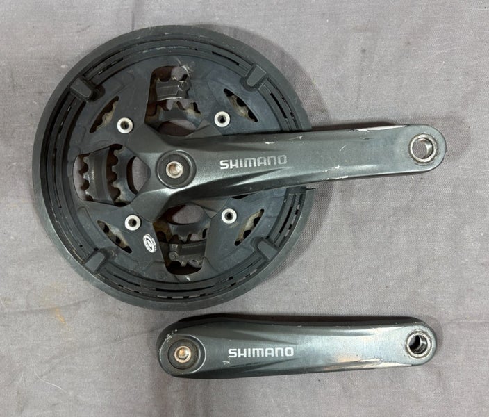 Shimano Acera FC-M391 175mm 48/36/26 Black Aluminum Triple Crankset Steel Rings