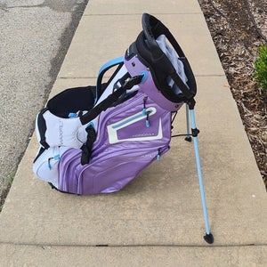 Maxfli 14 Divider Women's Honors+ Daul Strap Stand Bag Purple/Light Blue