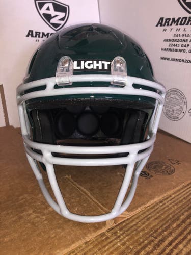 USED LIGHT LS2 CY YOUTH FOOTBALL HELMET - MEDIUM  - DARK GREEN