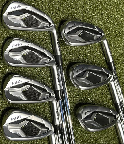 PING G430 Iron Set Black Dot 5-PW + 45* GW Steel Regular R-Flex RH MINT! #88815