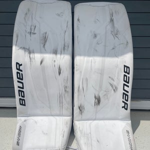 Small Bauer Supreme Shadow Goalie Leg Pads Skate Lace Toe Tie