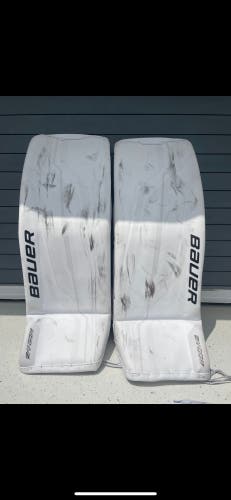 Small Bauer Supreme Shadow Goalie Leg Pads Skate Lace Toe Tie
