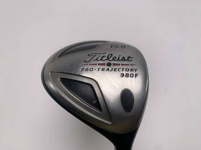 Titleist 980 F 3 Fairway Wood 15* True Temper DG S300 Stiff Steel Mens RH