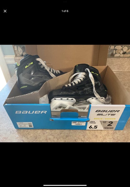 Bauer Elite Hockey Goalie Skates Wide Width 6.5 (Used)