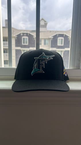 Florida Marlins 7 1/2 New Era Hat (Used)
