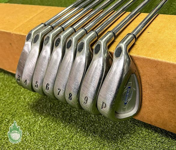 Used RH Callaway Steelhead X-14 Irons 3-PW Uniflex Steel Golf Club Set