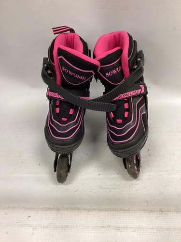 Used SOWUME Junior Rec Fitness Skates Black Adjustable 11851-S000034713