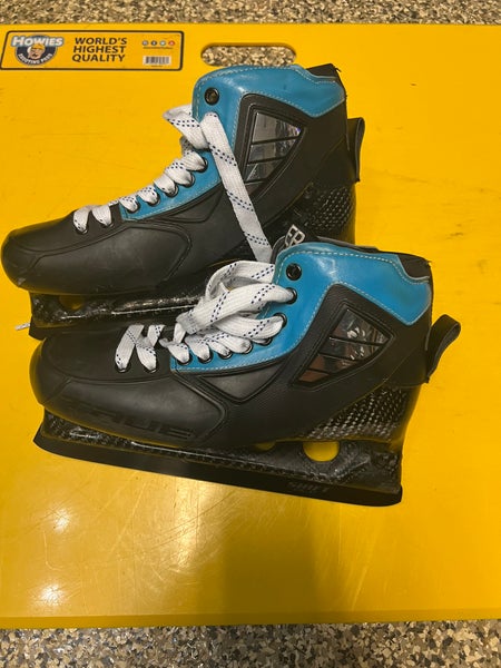 2021 True One Piece Hockey Goalie Skates Wide Width Custom (Used)