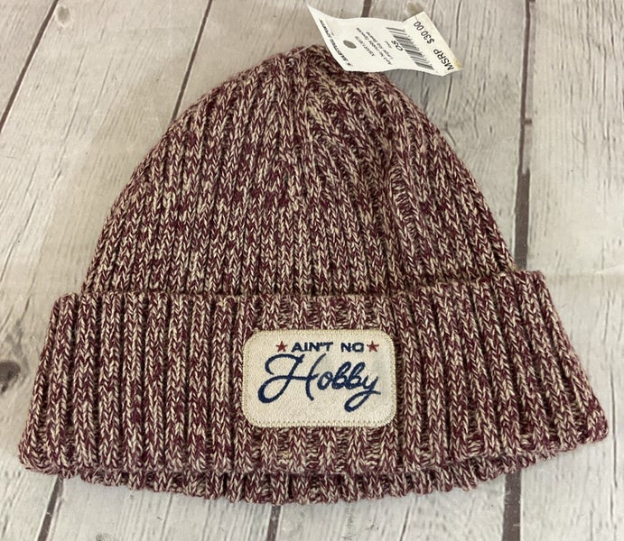 Barstool Sports XBAR13878 AIN'T NO HOBBY Specle Large Rib Beanie Red OS