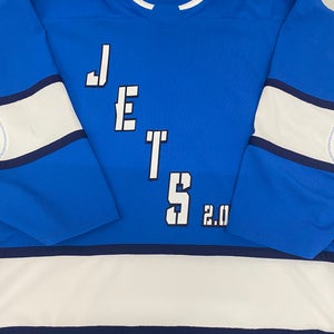 Jets 2.0 light blue XL game jersey (NEW)