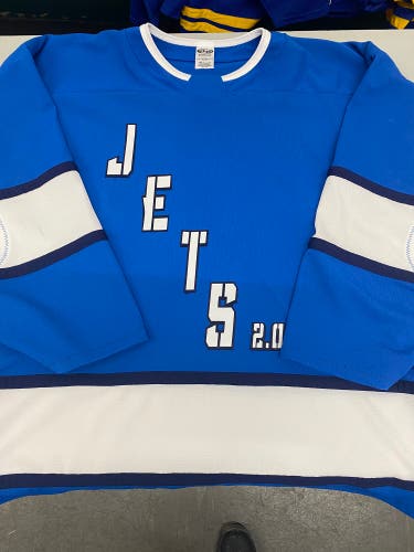 Jets 2.0 light blue XL game jersey (NEW)
