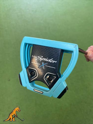 Used RH TaylorMade My Spider X Blue 34 Mallet Putter