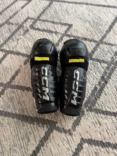 Junior CCM Tacks AS-V 12" Shin Pads  (Used)