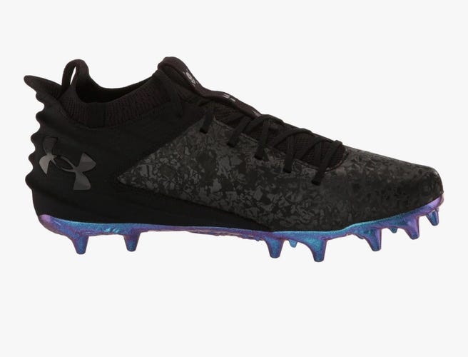 Under Armour Blur Smoke 2.0 MC Football Cleats Black Men's size 12 *BRAND NEW*