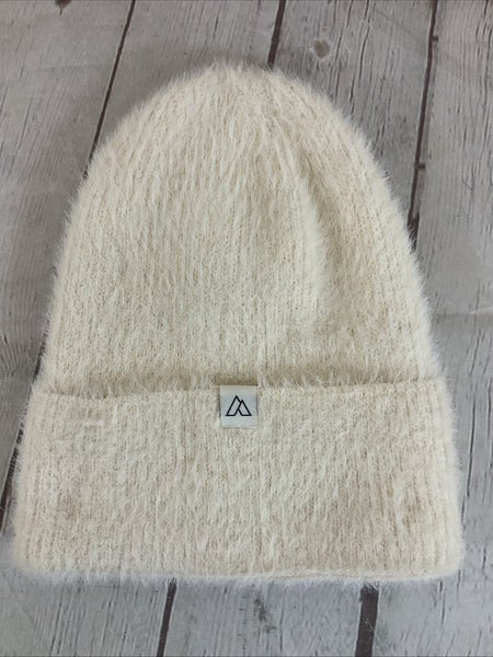 Alpine Design ADWA2010 Women's Nylon Fuzzy Rib Beanie Cream OSFA