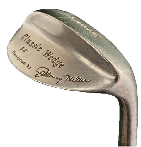 Spalding Johnny Miller Classic Lob Wedge 58* RH Stiff Steel 35" Arthritis Grip