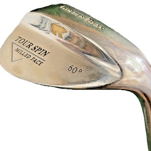 Golden Bear Tour Spin Milled Face Lob Wedge 60* RH Stiff Steel 35" New Grip NICE