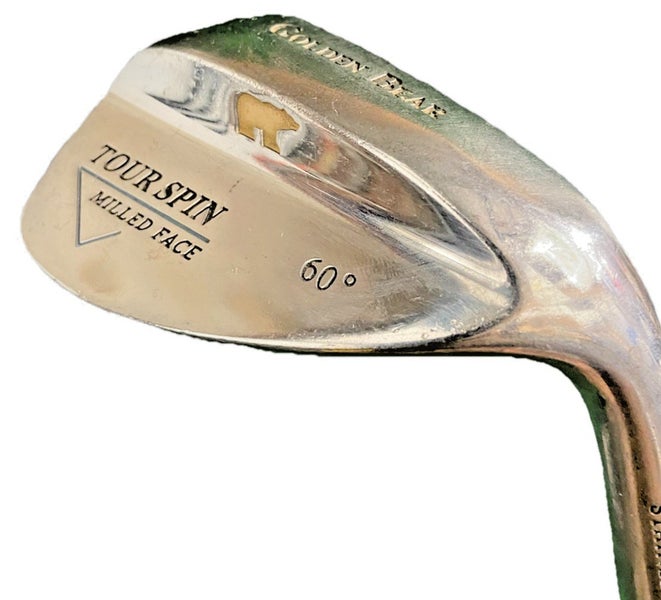 Golden Bear Tour Spin Milled Face Lob Wedge 60* RH Stiff Steel 35" New Grip NICE