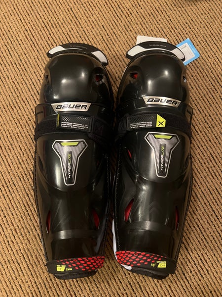 Intermediate Bauer Vapor Hyperlite 13" Shin Pads  (New)