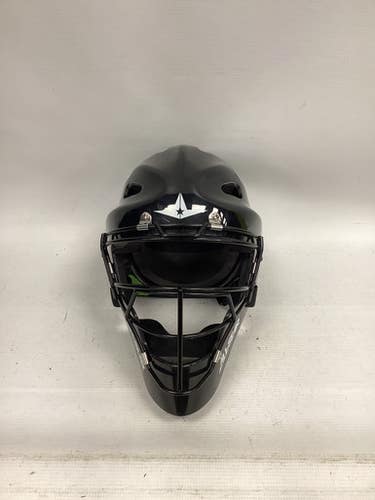 Used All Star CATCHER MASK Catchers Helmet w/Mask Black MD 11851-S000034692