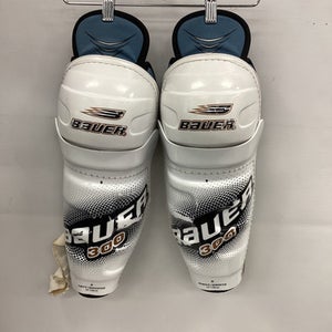 Used Bauer 300 Senior Shin Guards White 14" 11851-S000034634