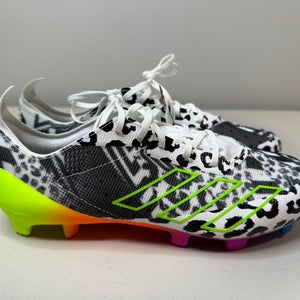 Size 9 Men’s Adidas Adizero 40 Mismatch Neon Football Cleats Multicolor