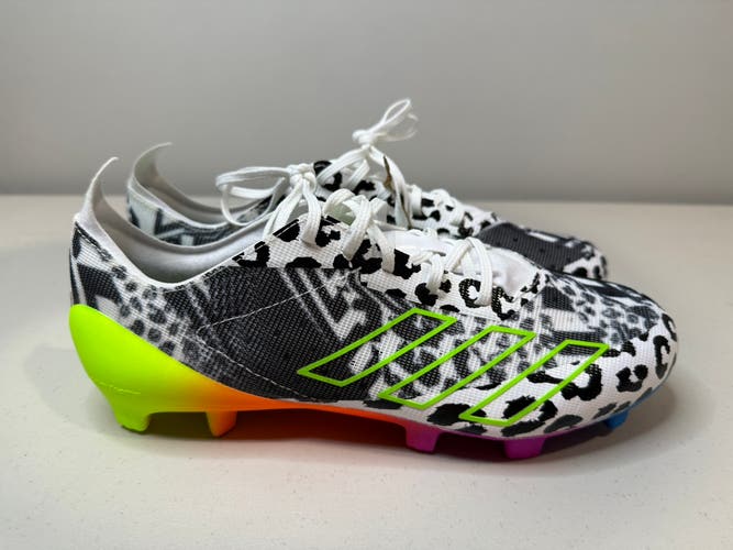 Size 9 Men’s Adidas Adizero 40 Mismatch Neon Football Cleats Multicolor