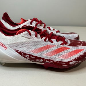 Size 14 Men’s Adidas adizero Electric Red White Football Cleats