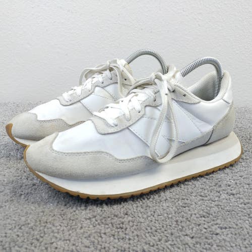 New Balance 327 Womens Size 8 Running Shoes White Suede Low Top Sneakers Ws237nn