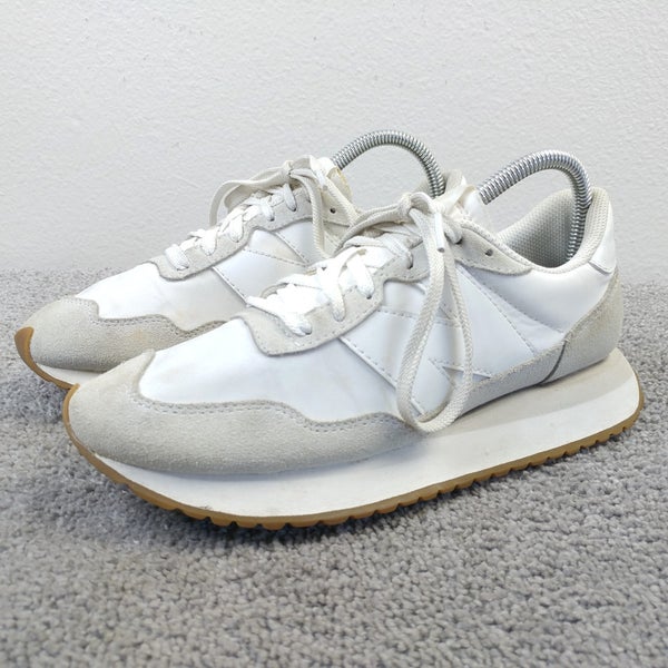 New Balance 327 Womens Size 8 Running Shoes White Suede Low Top Sneakers Ws237nn