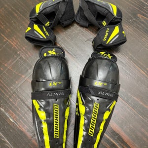 Junior Warrior Alpha LX 40 12” Shin Pads and Junior Warrior Alpha LX 30 Elbow Pads Size Large