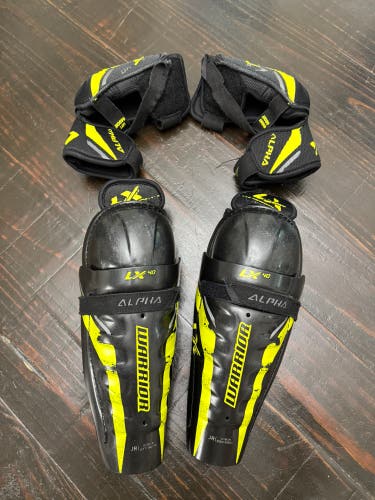 Junior Warrior Alpha LX 40 12” Shin Pads and Junior Warrior Alpha LX 30 Elbow Pads Size Large