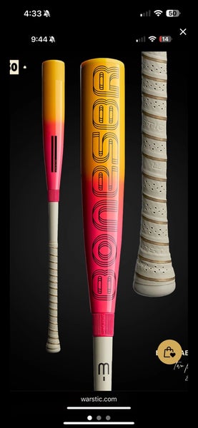 USED 1 TIME - 2024 Warstic Bonesaber Hybrid BBCOR Certified Bat (-3)  30 oz 33" (Used)