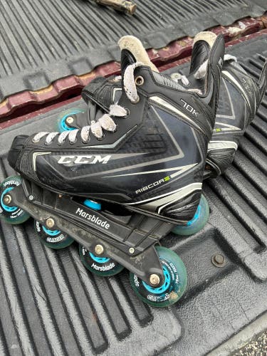 CCM Ribcor 70K Inline Skates Extra Wide Width Size 8 (Used)