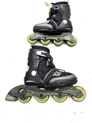 Used K2 ADJ 4-8 Senior Rec Fitness Skates Black Adjustable 11860-S000294310